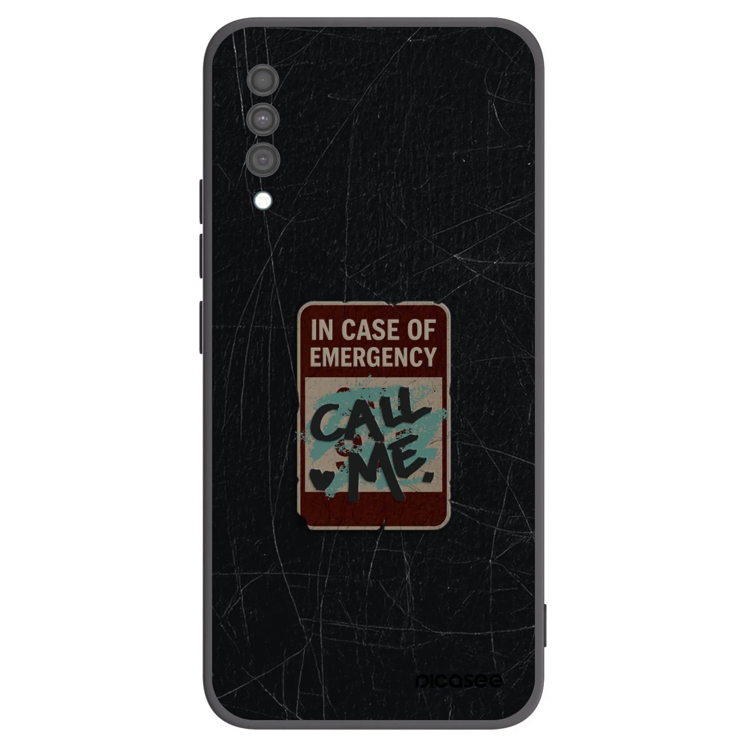 Picasee fekete szilikon tok az alábbi mobiltelefonokra Samsung Galaxy A30s A307F - EMERGENCY