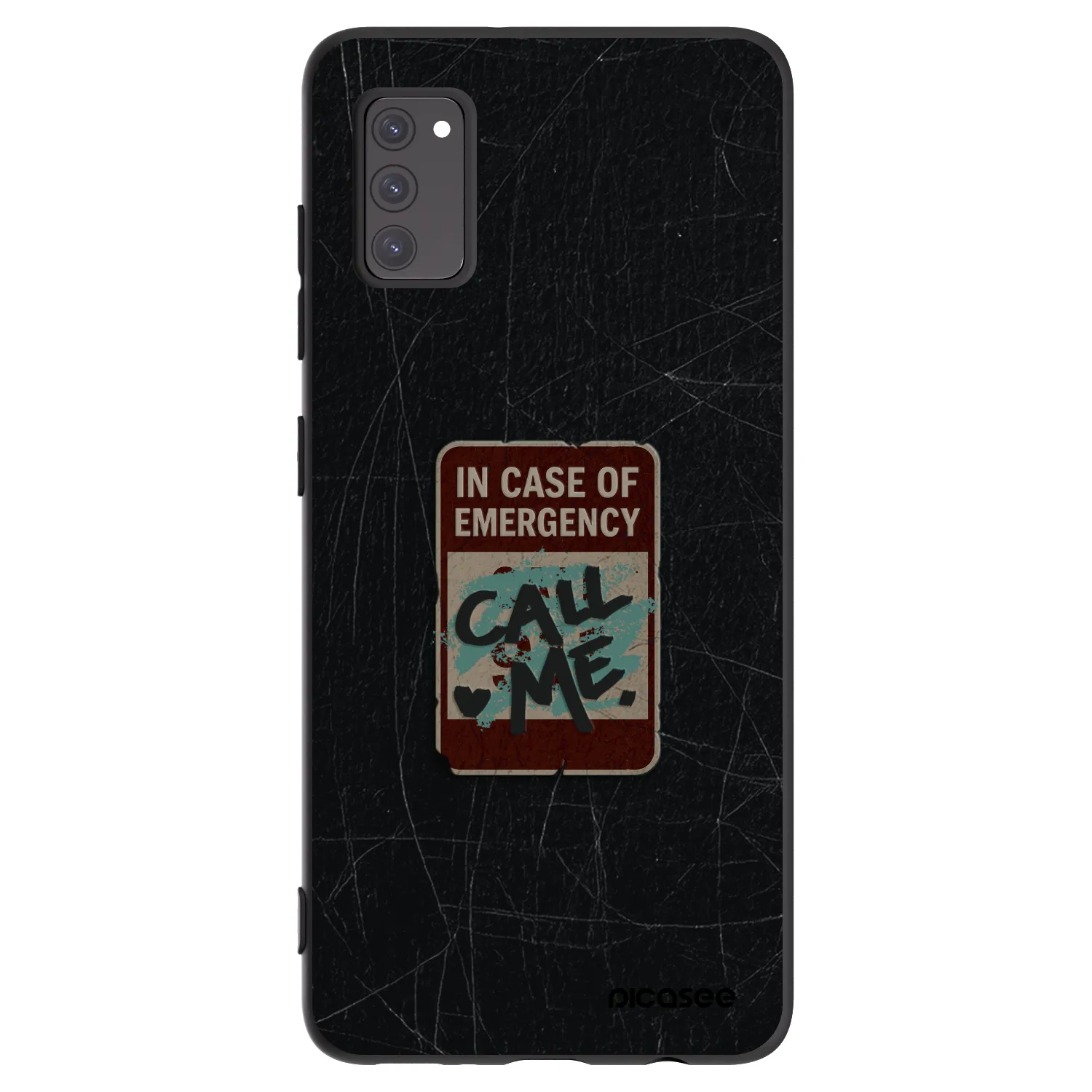 Picasee fekete szilikon tok az alábbi mobiltelefonokra Samsung Galaxy A41 A415F - EMERGENCY