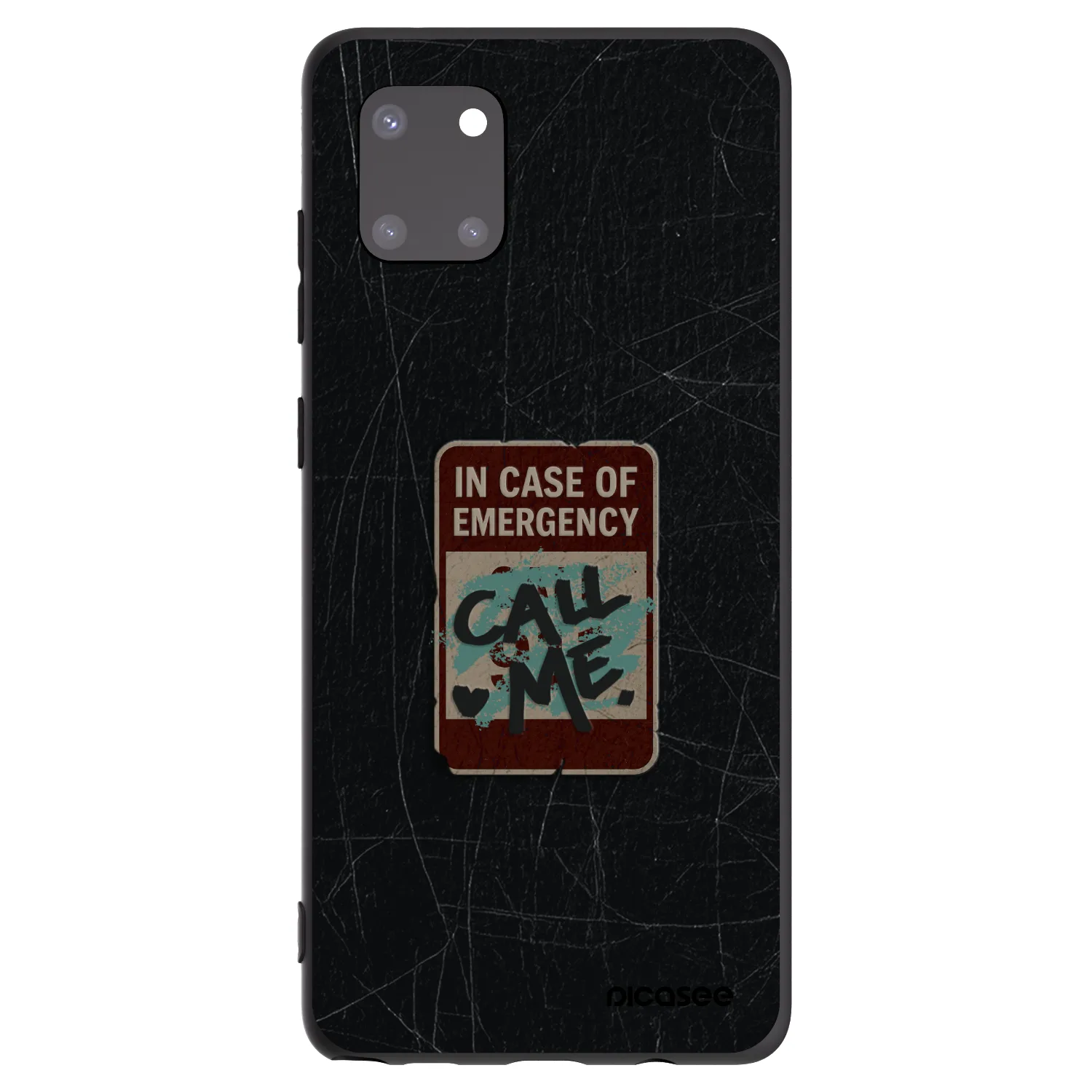 Picasee fekete szilikon tok az alábbi mobiltelefonokra Samsung Galaxy Note 10 Lite N770F - EMERGENCY
