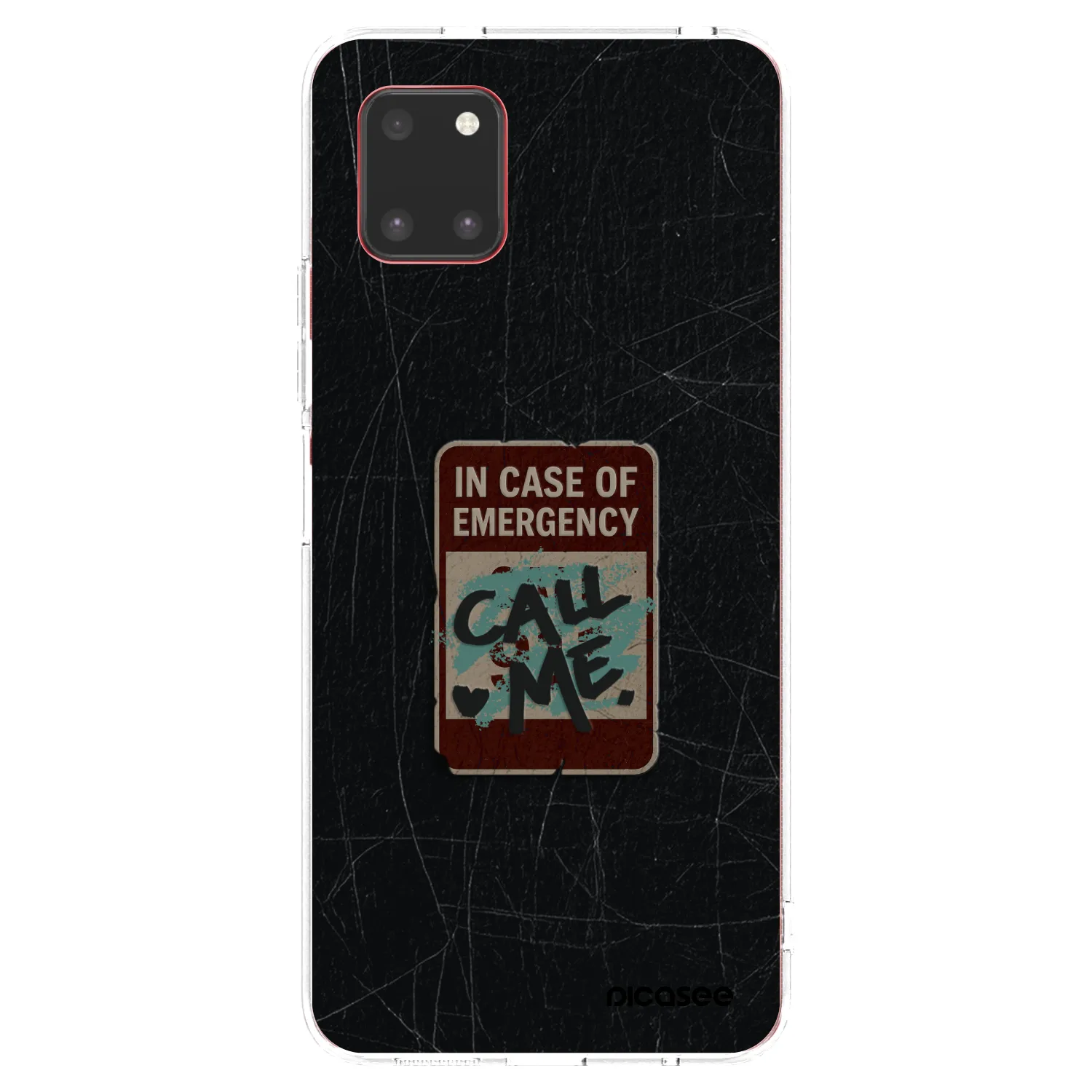 Picasee átlátszó szilikon tok az alábbi mobiltelefonokra Samsung Galaxy Note 10 Lite N770F - EMERGENCY