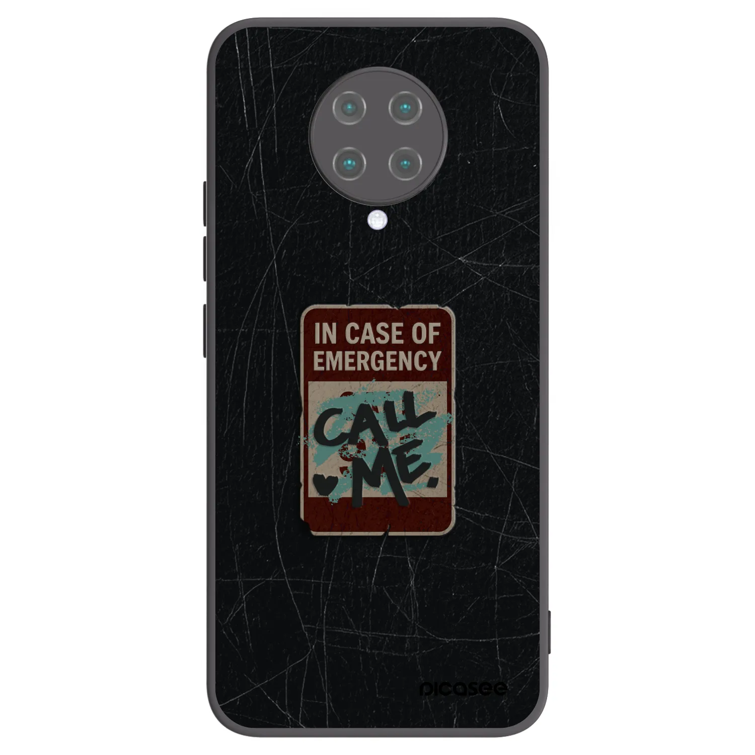 Picasee fekete szilikon tok az alábbi mobiltelefonokra Xiaomi Poco F2 Pro - EMERGENCY