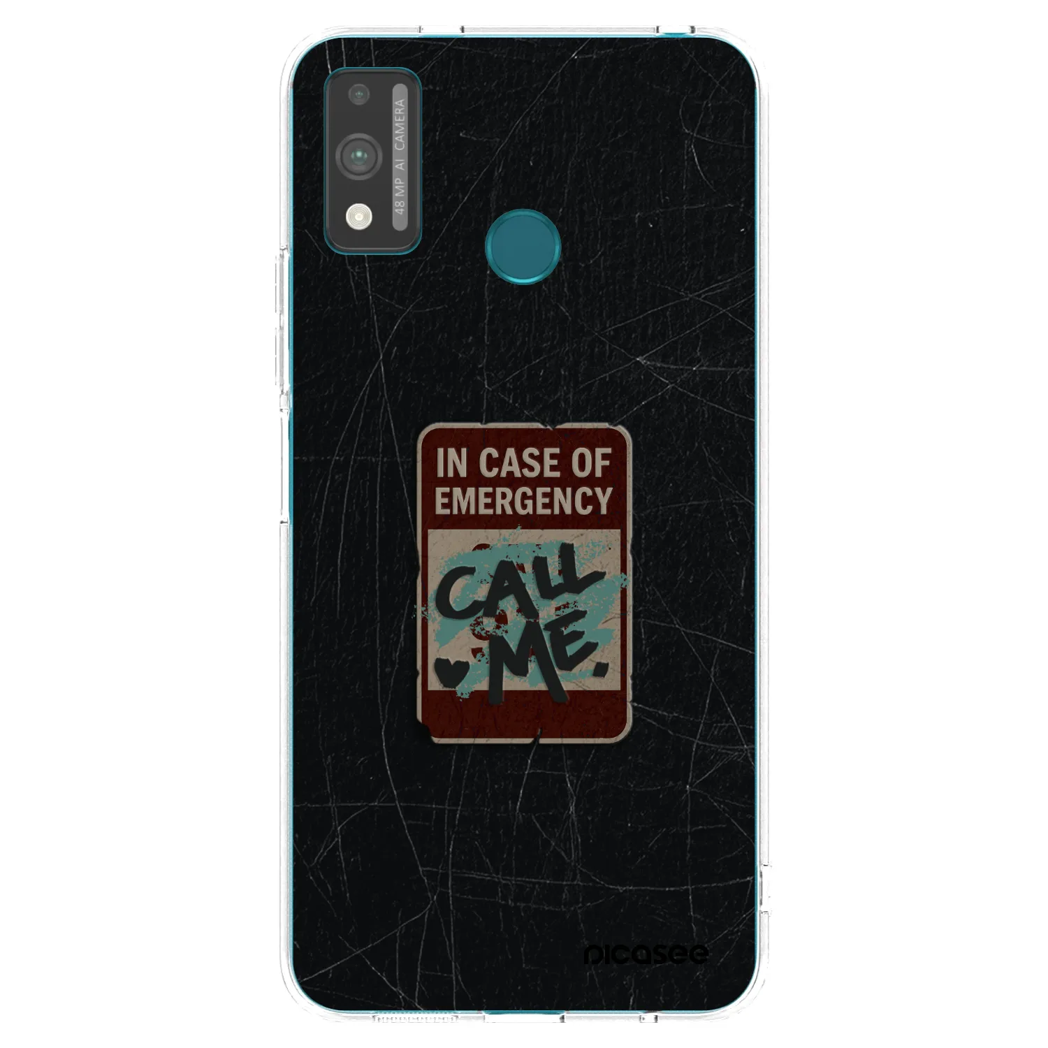 Picasee átlátszó szilikon tok az alábbi mobiltelefonokra Honor 9X Lite - EMERGENCY