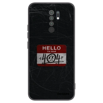 Picasee fekete szilikon tok az alábbi mobiltelefonokra Xiaomi Redmi 9 - HELLO 404