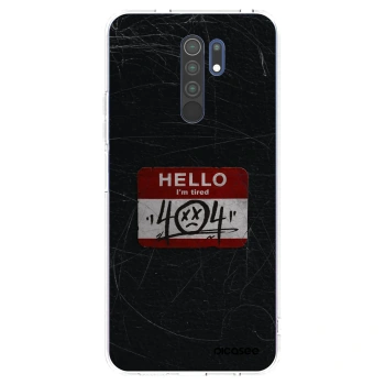 Picasee átlátszó szilikon tok az alábbi mobiltelefonokra Xiaomi Redmi 9 - HELLO 404