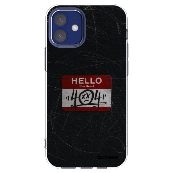 Picasee átlátszó szilikon tok az alábbi mobiltelefonokra Apple iPhone 12 mini - HELLO 404