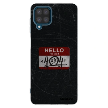 Picasee átlátszó szilikon tok az alábbi mobiltelefonokra Samsung Galaxy A12 A125F - HELLO 404