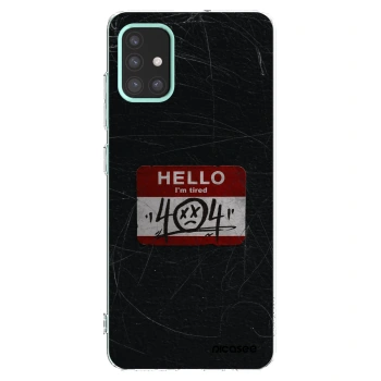 Picasee átlátszó szilikon tok az alábbi mobiltelefonokra Samsung Galaxy M31s - HELLO 404