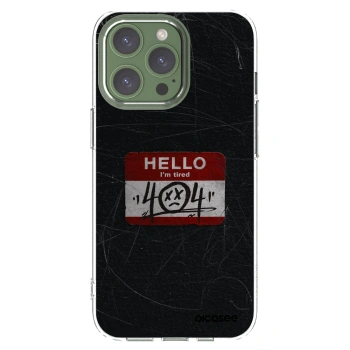 Picasee átlátszó szilikon tok az alábbi mobiltelefonokra Apple iPhone 13 Pro - HELLO 404
