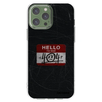 Picasee átlátszó szilikon tok az alábbi mobiltelefonokra Apple iPhone 13 Pro Max - HELLO 404