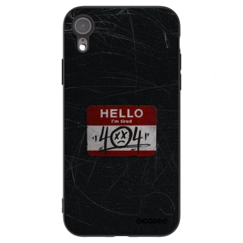 Picasee fekete szilikon tok az alábbi mobiltelefonokra Apple iPhone XR - HELLO 404