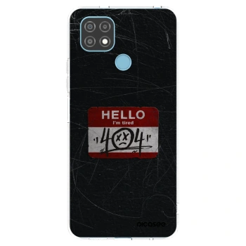 Picasee átlátszó szilikon tok az alábbi mobiltelefonokra Realme C21 - HELLO 404