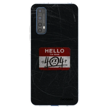 Picasee átlátszó szilikon tok az alábbi mobiltelefonokra Realme 7 - HELLO 404