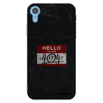 Picasee átlátszó szilikon tok az alábbi mobiltelefonokra Apple iPhone XR - HELLO 404