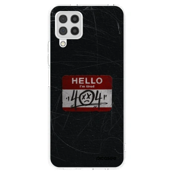Picasee átlátszó szilikon tok az alábbi mobiltelefonokra Samsung Galaxy A22 A225F 4G - HELLO 404