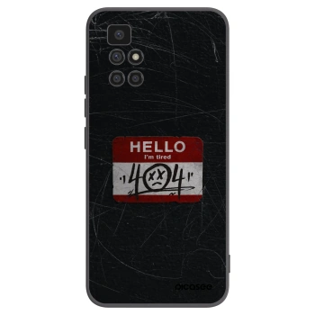 Picasee fekete szilikon tok az alábbi mobiltelefonokra Xiaomi Redmi 10 - HELLO 404