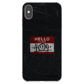 Picasee átlátszó szilikon tok az alábbi mobiltelefonokra Apple iPhone XS Max - HELLO 404