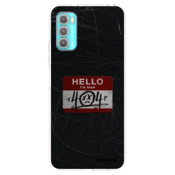 Picasee átlátszó szilikon tok az alábbi mobiltelefonokra Motorola Moto G60 - HELLO 404