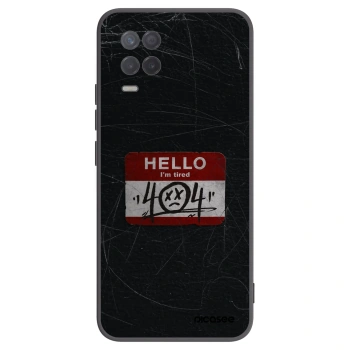 Picasee fekete szilikon tok az alábbi mobiltelefonokra Realme 8 5G - HELLO 404