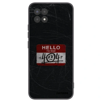 Picasee fekete szilikon tok az alábbi mobiltelefonokra Realme 8i - HELLO 404