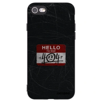 Picasee fekete szilikon tok az alábbi mobiltelefonokra Apple iPhone SE 2022 - HELLO 404