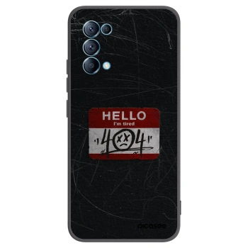 Picasee fekete szilikon tok az alábbi mobiltelefonokra OPPO Reno 5 5G - HELLO 404