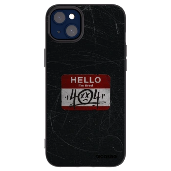 Picasee fekete szilikon tok az alábbi mobiltelefonokra Apple iPhone 14 Plus - HELLO 404