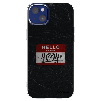Picasee átlátszó szilikon tok az alábbi mobiltelefonokra Apple iPhone 14 Plus - HELLO 404