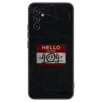 Picasee fekete szilikon tok az alábbi mobiltelefonokra Samsung Galaxy M13 M135F - HELLO 404