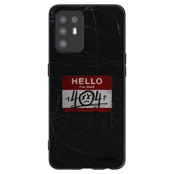 Picasee fekete szilikon tok az alábbi mobiltelefonokra OPPO A94 5G - HELLO 404