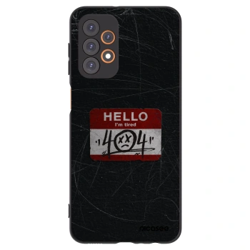 Picasee fekete szilikon tok az alábbi mobiltelefonokra Samsung Galaxy A23 A236B 5G - HELLO 404