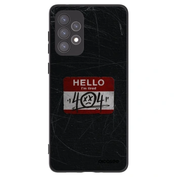 Picasee fekete szilikon tok az alábbi mobiltelefonokra Samsung Galaxy A73 5G - HELLO 404