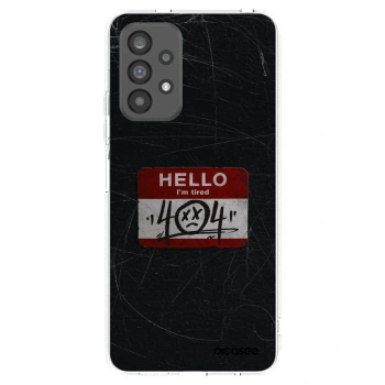 Picasee átlátszó szilikon tok az alábbi mobiltelefonokra Samsung Galaxy A73 5G - HELLO 404