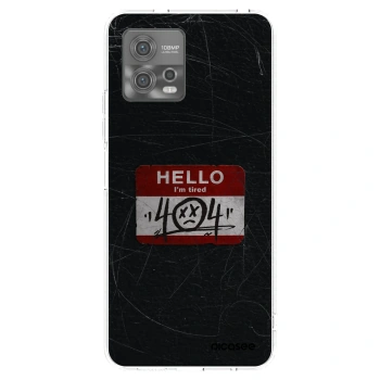 Picasee átlátszó szilikon tok az alábbi mobiltelefonokra Motorola Moto G72 - HELLO 404