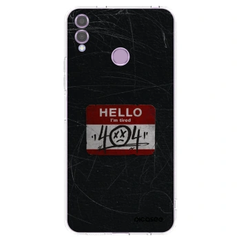 Picasee átlátszó szilikon tok az alábbi mobiltelefonokra Honor 8X - HELLO 404