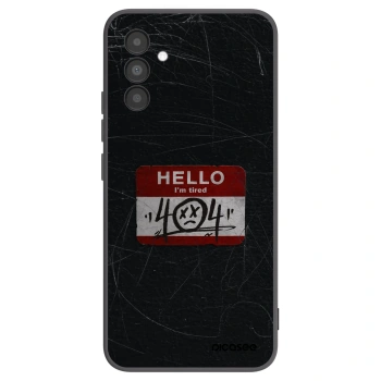 Picasee fekete szilikon tok az alábbi mobiltelefonokra Samsung Galaxy A04s A047F - HELLO 404