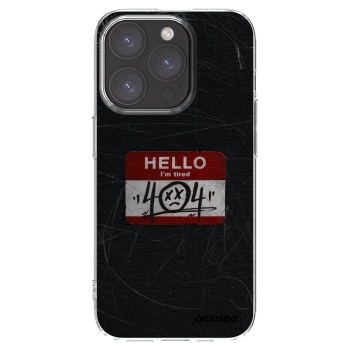 Picasee átlátszó szilikon tok az alábbi mobiltelefonokra Apple iPhone 15 Pro - HELLO 404
