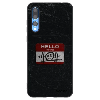 Picasee fekete szilikon tok az alábbi mobiltelefonokra Huawei P20 Pro - HELLO 404