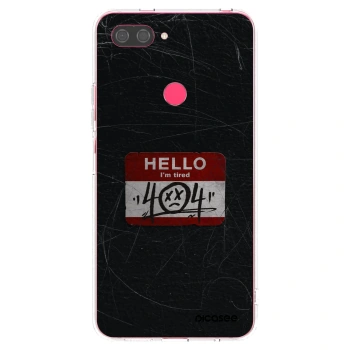 Picasee átlátszó szilikon tok az alábbi mobiltelefonokra Xiaomi Mi 8 Lite - HELLO 404