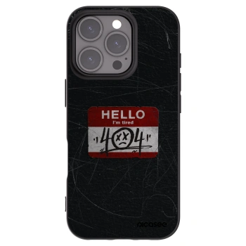 Picasee fekete szilikon tok az alábbi mobiltelefonokra Apple iPhone 16 Pro - HELLO 404