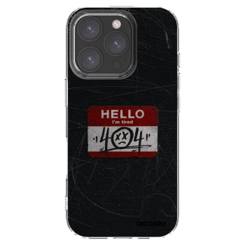 Picasee átlátszó szilikon tok az alábbi mobiltelefonokra Apple iPhone 16 Pro - HELLO 404