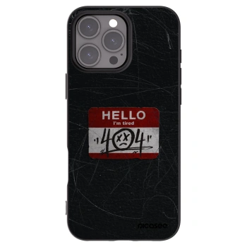 Picasee fekete szilikon tok az alábbi mobiltelefonokra Apple iPhone 16 Pro Max - HELLO 404