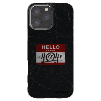 Picasee átlátszó szilikon tok az alábbi mobiltelefonokra Apple iPhone 16 Pro Max - HELLO 404