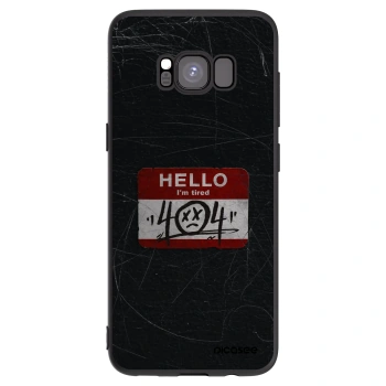 Picasee fekete szilikon tok az alábbi mobiltelefonokra Samsung Galaxy S8 G950F - HELLO 404