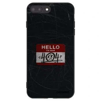 Picasee fekete szilikon tok az alábbi mobiltelefonokra Apple iPhone 7 Plus - HELLO 404