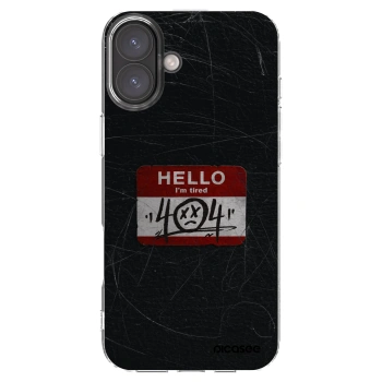 Picasee átlátszó szilikon tok az alábbi mobiltelefonokra Apple iPhone 16 Plus - HELLO 404