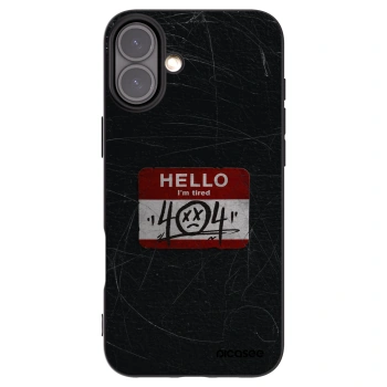 Picasee fekete szilikon tok az alábbi mobiltelefonokra Apple iPhone 16 Plus - HELLO 404
