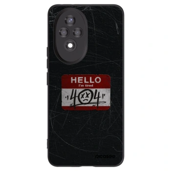 Picasee fekete szilikon tok az alábbi mobiltelefonokra Honor 200 5G - HELLO 404