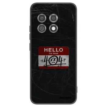 Picasee fekete szilikon tok az alábbi mobiltelefonokra OnePlus 11 5G - HELLO 404