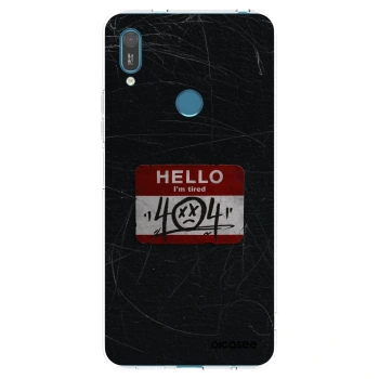 Picasee átlátszó szilikon tok az alábbi mobiltelefonokra Huawei Y7 2019 - HELLO 404
