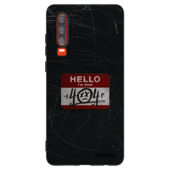 Picasee fekete szilikon tok az alábbi mobiltelefonokra Huawei P30 - HELLO 404